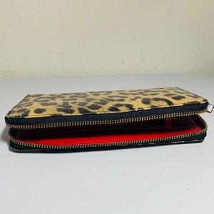 💥SALE💥Halogen Wallet Leopard Cheetah Red 🚨 🐆
